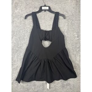 NWT AnotherChill Women's Tennis Dress With Built-in Bra Black Size Small